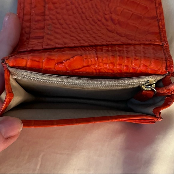 Brahmin Embossed Leather Mini Wallet - Picture 4 of 9